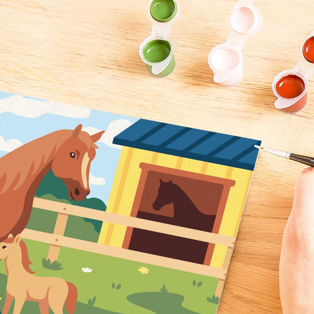 Ravensburger Malen nach Zahlen CREART Serie D Pferde Pferdemama und Fohlen 12023187 12023187