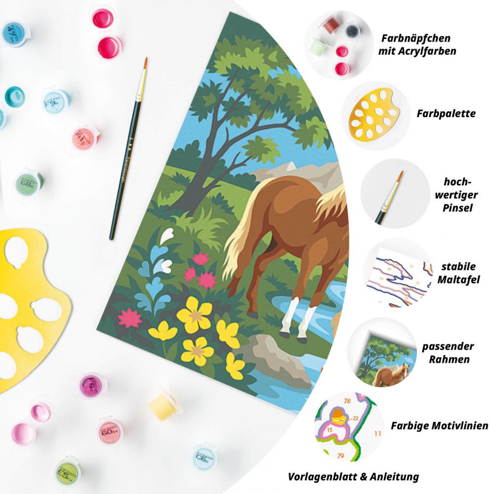 Ravensburger Malen nach Zahlen CREART Serie C Pferde im Wasser 12023191 12023191