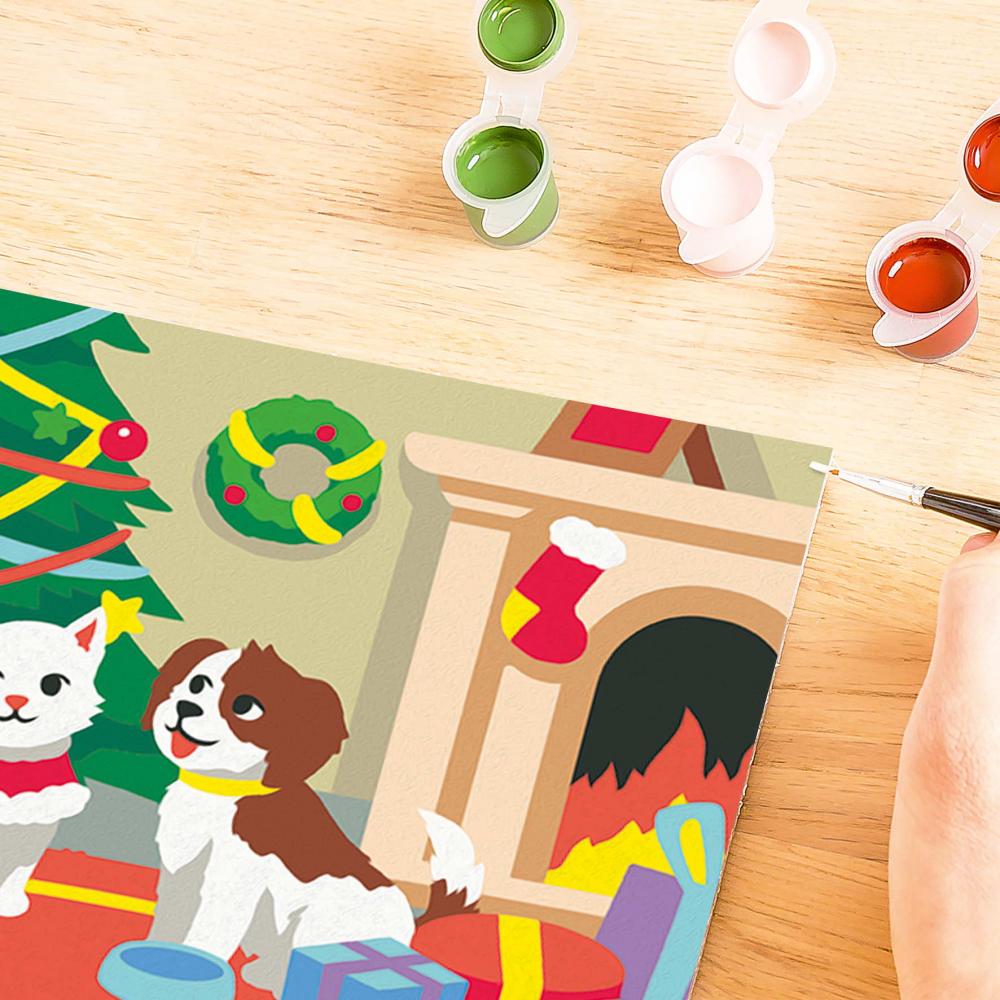 Ravensburger Malen nach Zahlen CREART Serie C Pfoten-Weihnachten 12023192 12023192