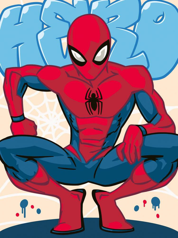 Ravensburger Malen nach Zahlen CREART Trend Serie D Marvel Held der Nachbarschaft 12023194