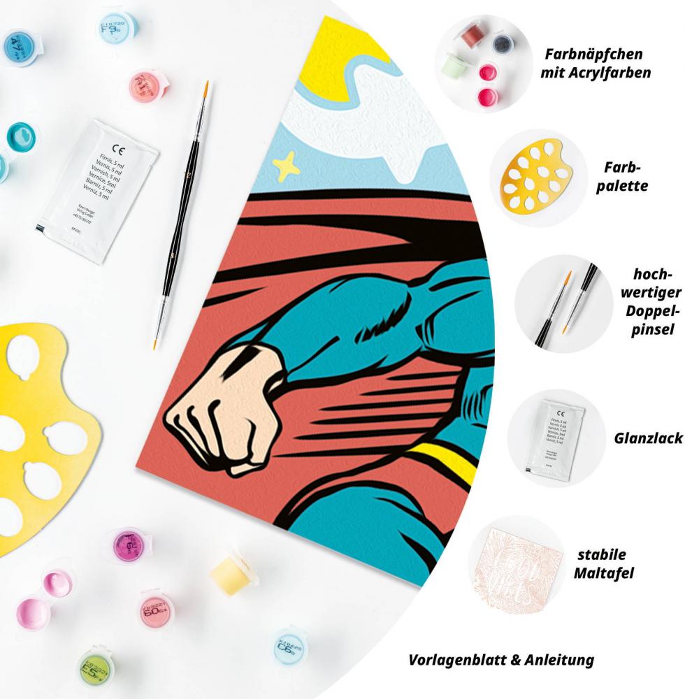 Ravensburger Malen nach Zahlen CREART Trend Serie D DC Comics Retro Superman 12023196 12023196