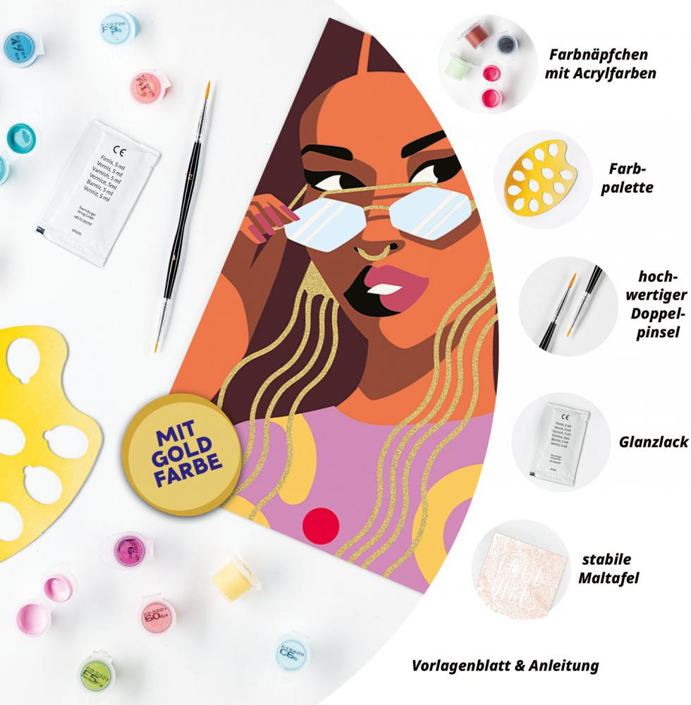 Ravensburger Malen nach Zahlen CREART Trend Serie Quadratisch Adults Trend Pilzparty 12023199