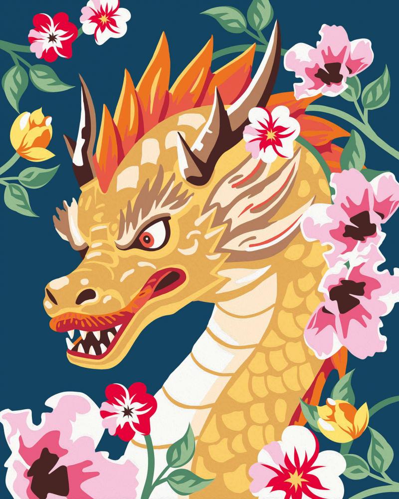 Ravensburger Malen nach Zahlen CREART Trend Serie C Feuerdrache Flora 12023201