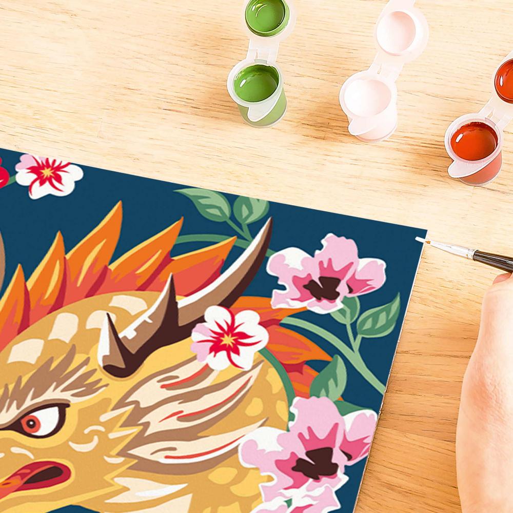 Ravensburger Malen nach Zahlen CREART Trend Serie C Feuerdrache Flora 12023201