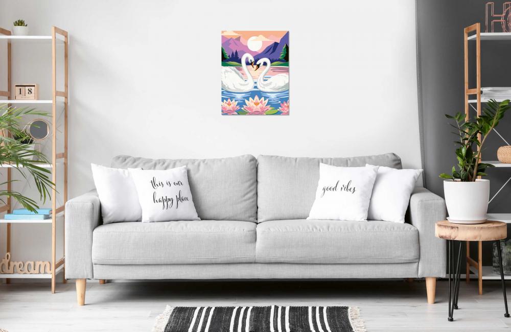 Ravensburger Malen nach Zahlen CREART Trend Serie C Eleganz der Schwäne 12023203