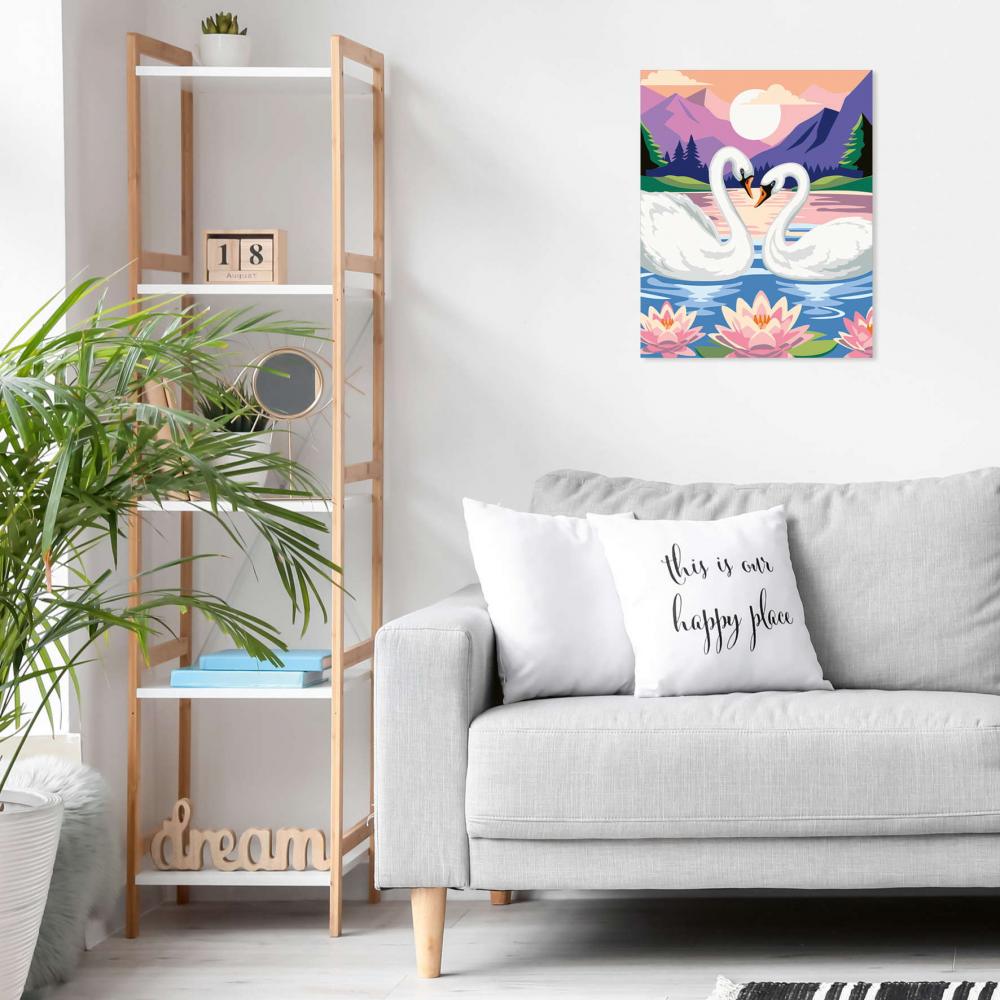 Ravensburger Malen nach Zahlen CREART Trend Serie C Eleganz der Schwäne 12023203