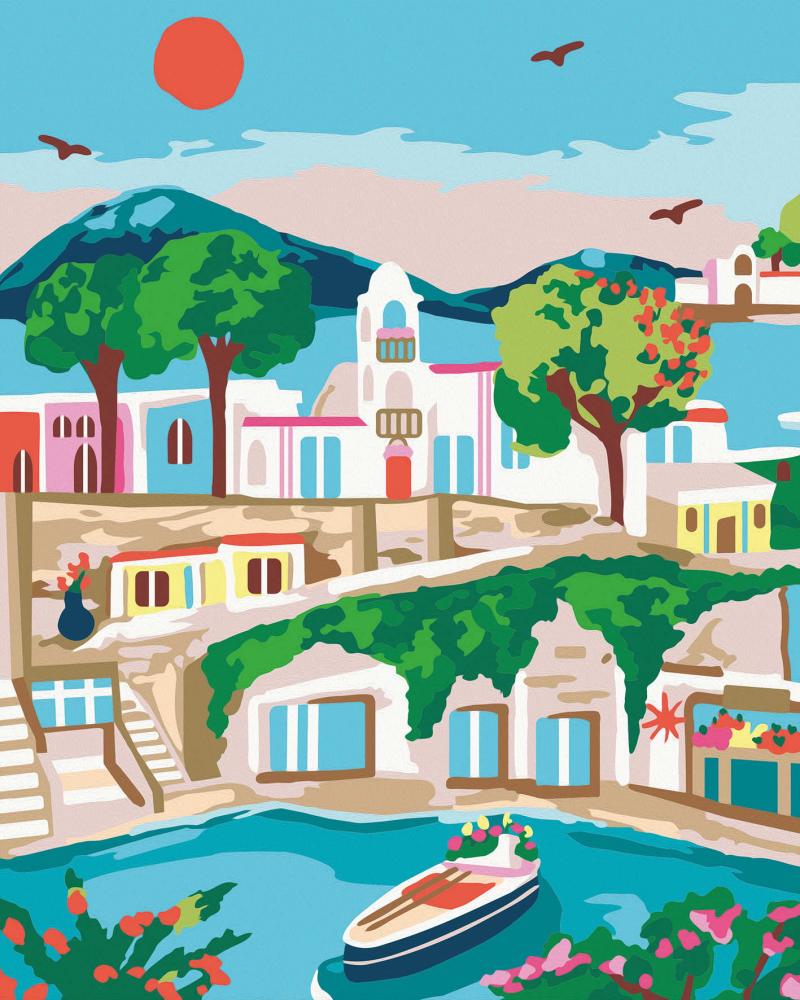 Ravensburger Malen nach Zahlen CREART Trend Serie C Griechische Insel 12023204