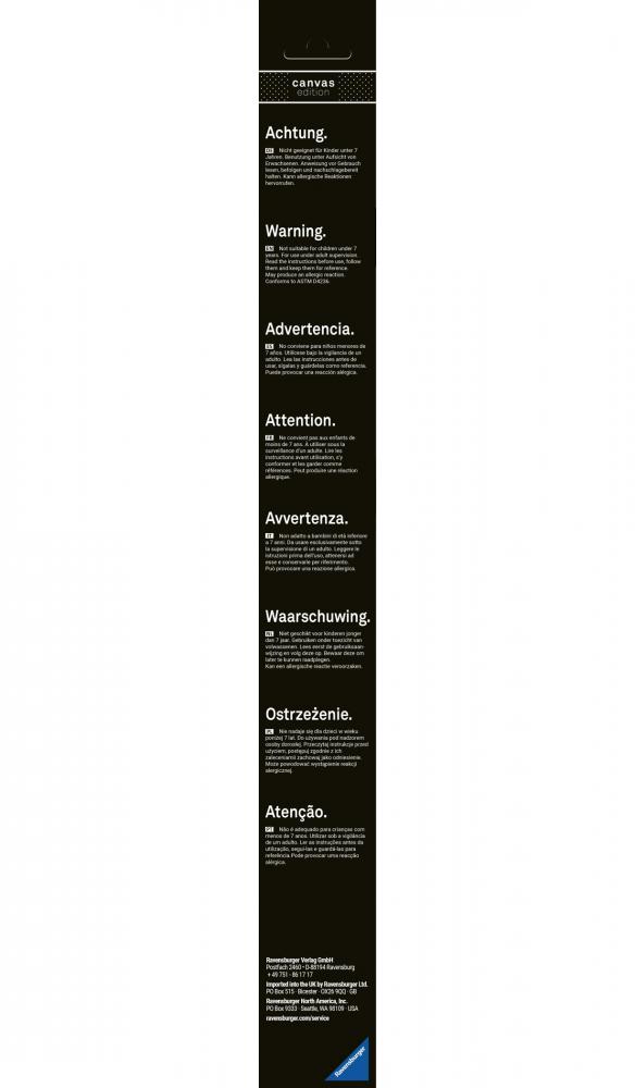 Ravensburger Malen nach Zahlen CREART CANVAS Collection Leinwand Blaues Pferd Franz Marc 12023205