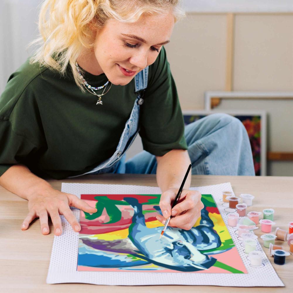 Ravensburger Malen nach Zahlen CREART CANVAS Collection Leinwand Blaues Pferd Franz Marc 12023205