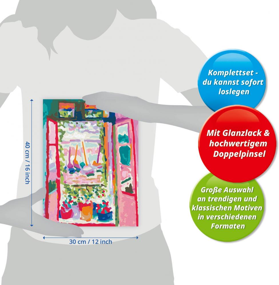 Ravensburger Malen nach Zahlen CREART Premium Serie B Henri Matisse Offenes Fenster 12023206