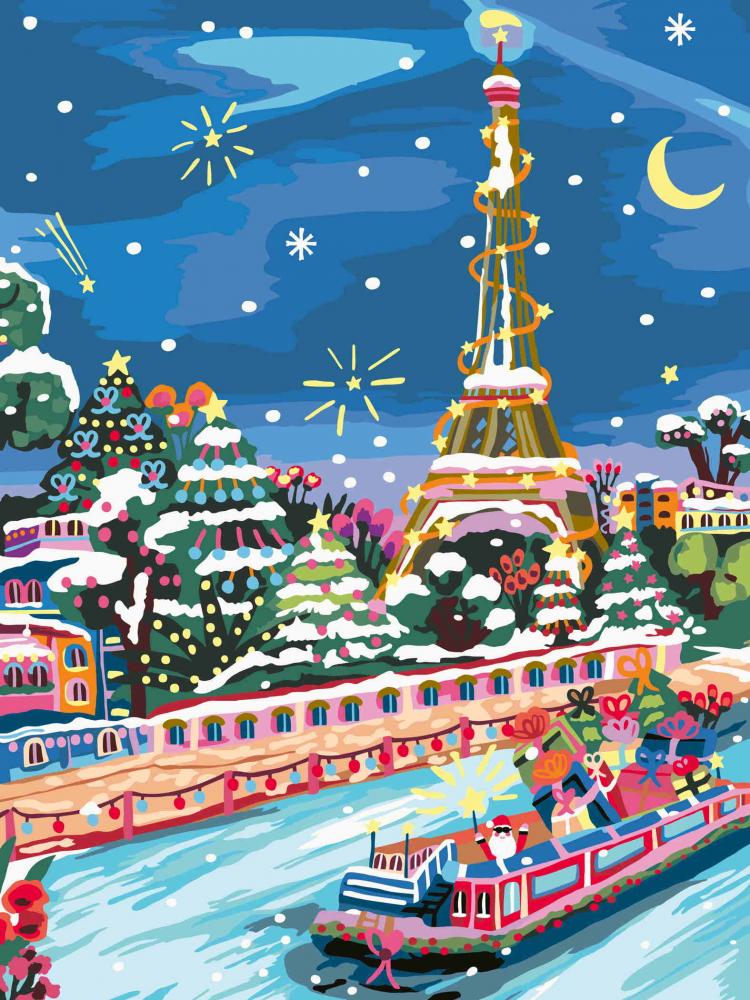 Ravensburger Malen nach Zahlen CREART Premium Serie B Adults Weihnachten in Paris 12023208 12023208