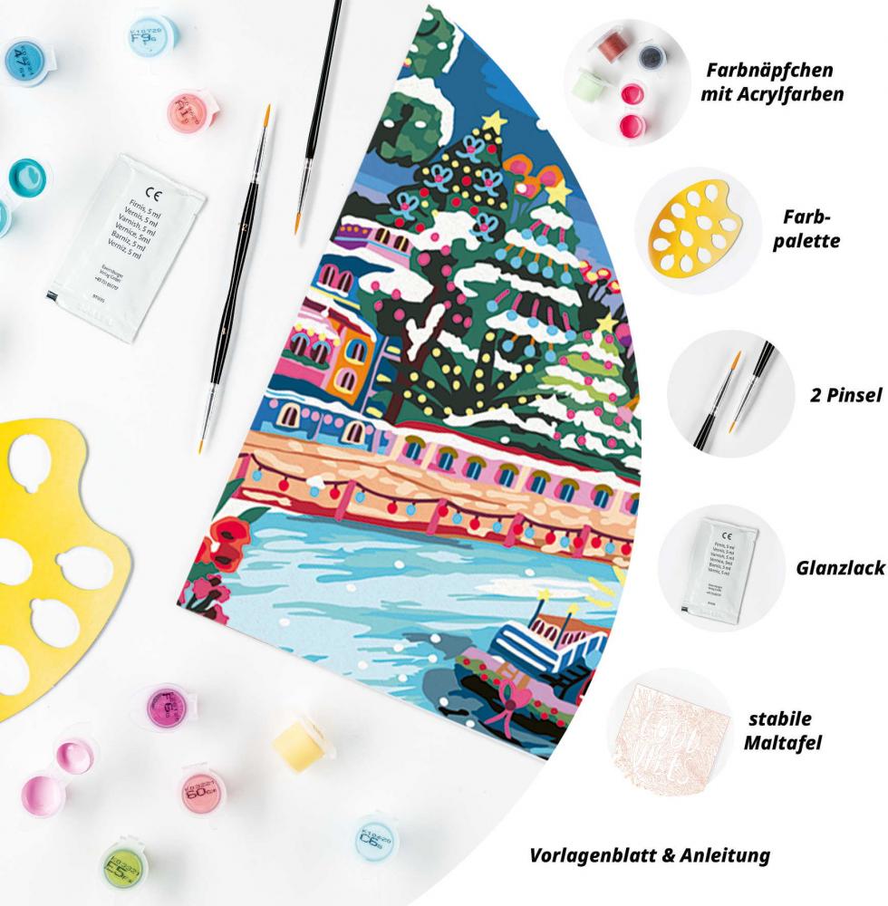 Ravensburger Malen nach Zahlen CREART Premium Serie B Adults Weihnachten in Paris 12023208 12023208