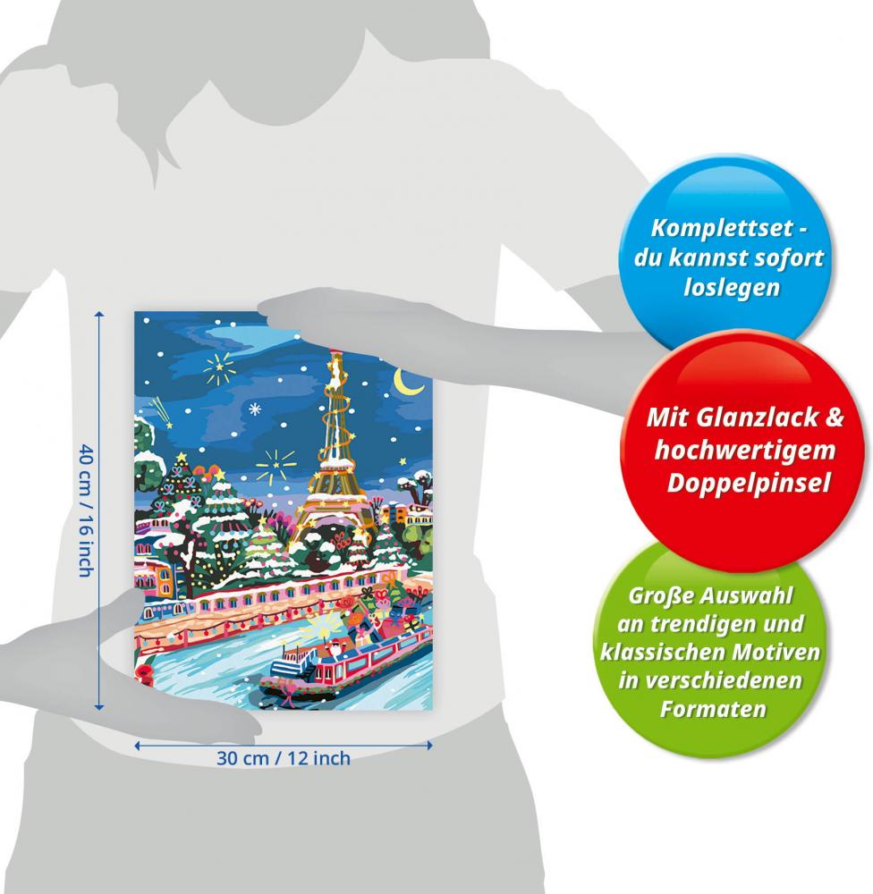 Ravensburger Malen nach Zahlen CREART Premium Serie B Adults Weihnachten in Paris 12023208 12023208