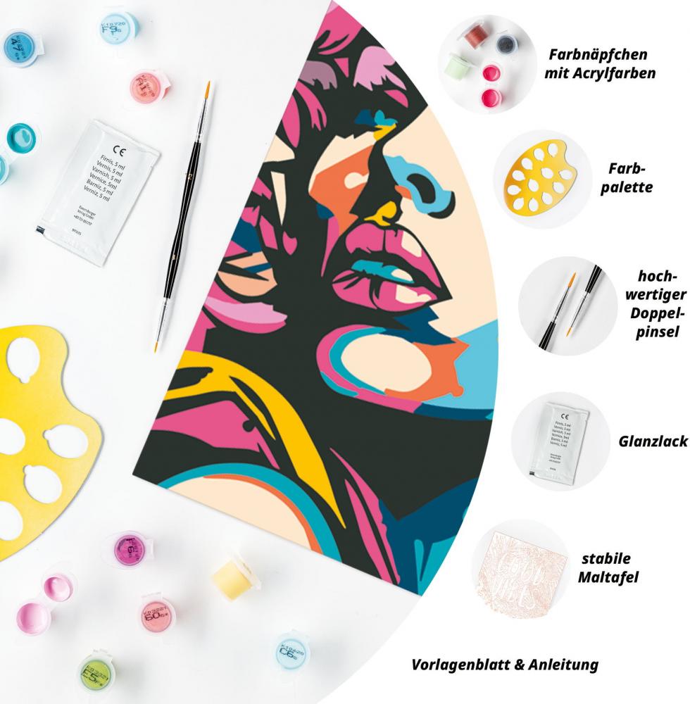 Ravensburger Malen nach Zahlen CREART Trend Serie C Farbenfrohe Frau 12023274