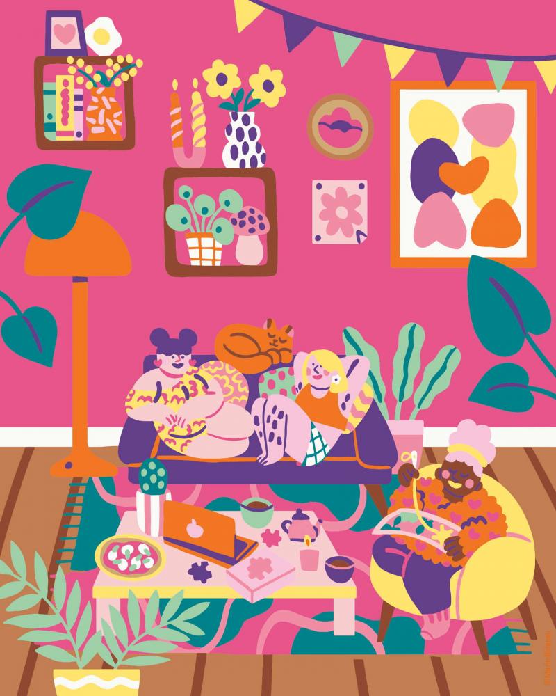 Ravensburger Malen nach Zahlen CREART Trend Serie C Pyjama Party 12023275