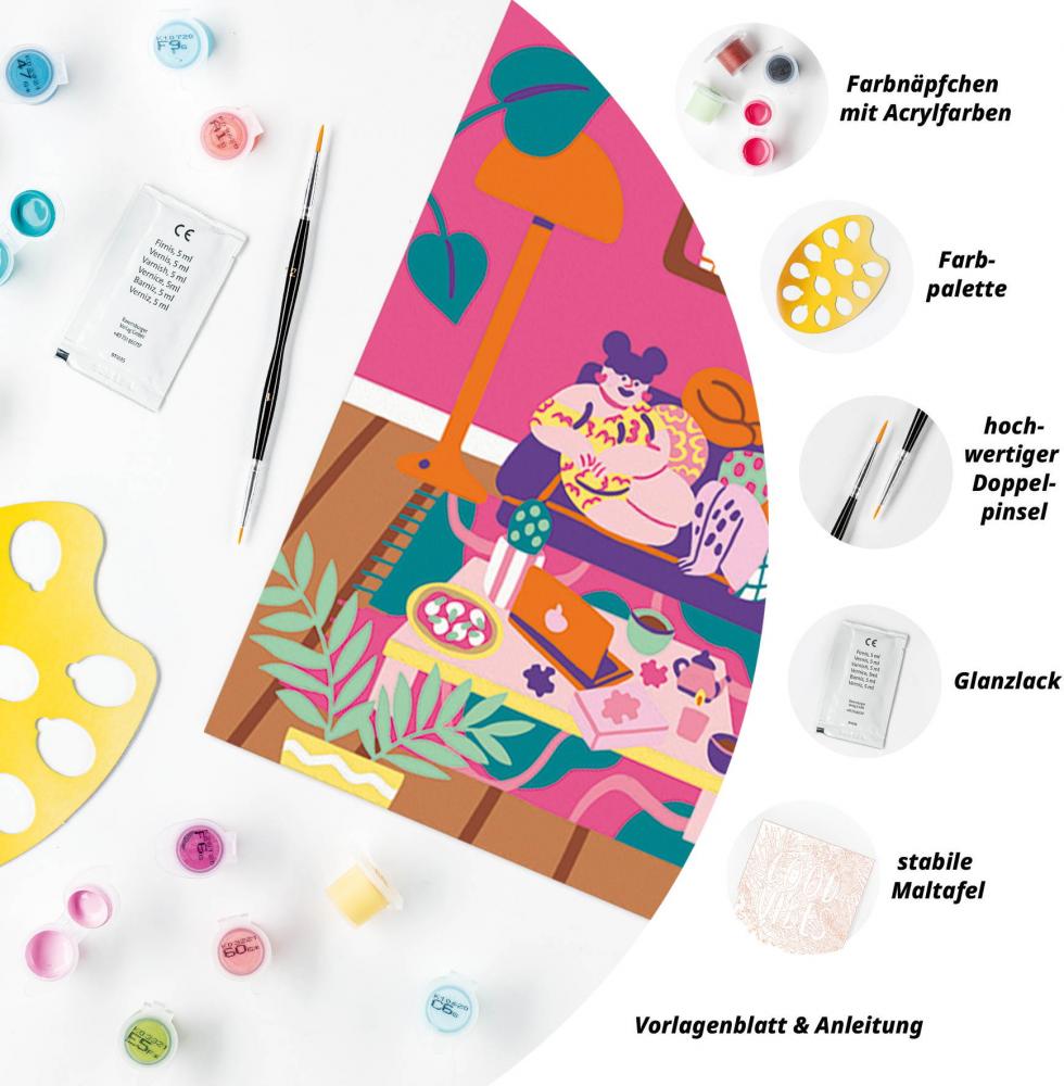 Ravensburger Malen nach Zahlen CREART Trend Serie C Pyjama Party 12023275