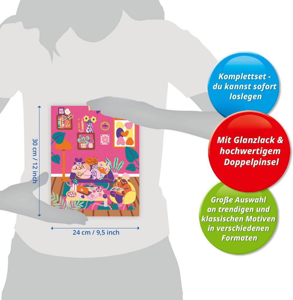 Ravensburger Malen nach Zahlen CREART Trend Serie C Pyjama Party 12023275