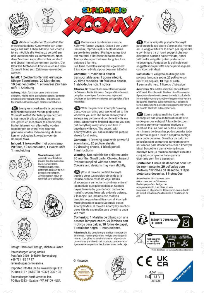 Ravensburger Creation Zeichnen XOOMY Midi Super Mario 12028006