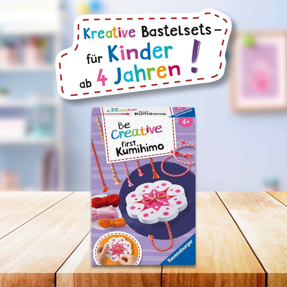 Ravensburger Creation kreative Grundtechniken Meine ersten Kumihimo Freundschaftsbändchen 12028007