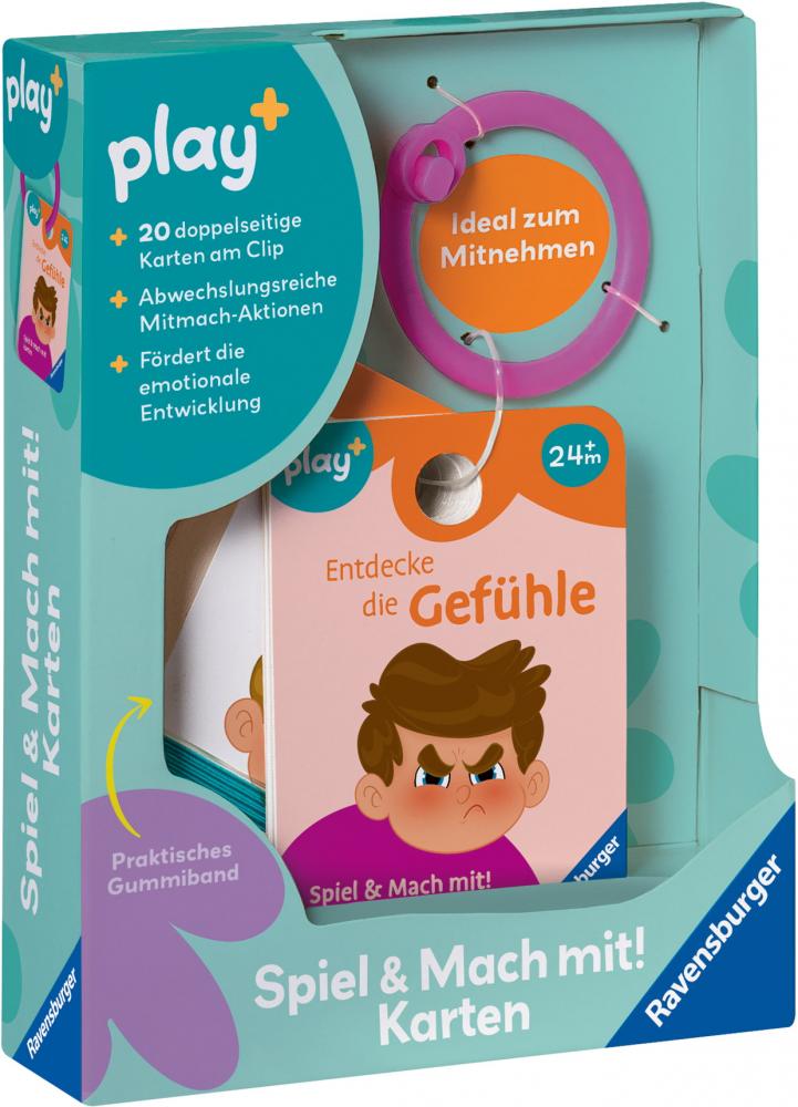 Ravensburger Play+ Spiel & Mach mit! Karten Entdecke die Gefühle 12034057