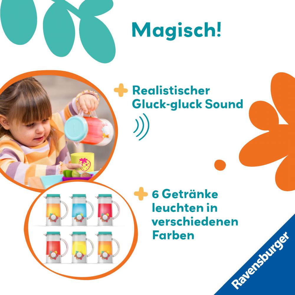 Ravensburger Spielwelt Küche Play+ Getränke-Spiel-Set Cool Drinks 12034066