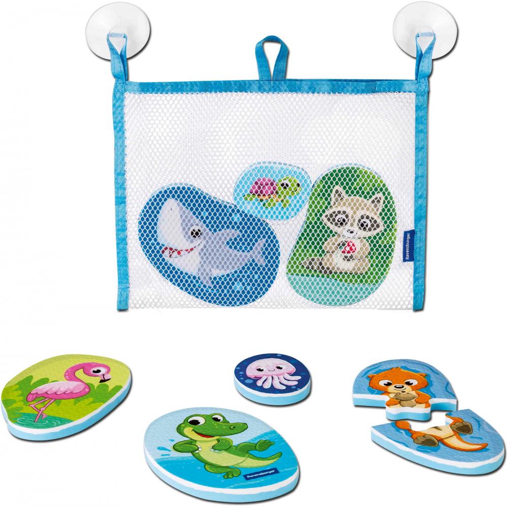 Ravensburger Kleinkindwelt Badewannenspielzeug Play+ Mein erstes Bade-Puzzle Tiere 12034120