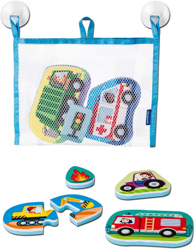 Ravensburger Kleinkindwelt Badewannenspielzeug Play+ Mein erstes Bade-Puzzle Fahrzeuge 12034121