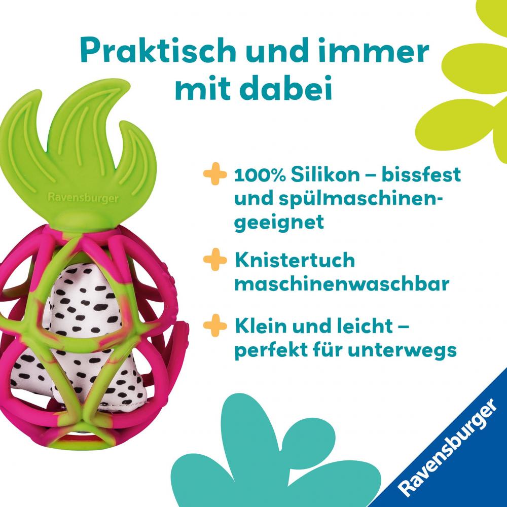 Ravensburger Babywelt Greifling Play+ Sensorik-Greifling Drachenfrucht 12034122