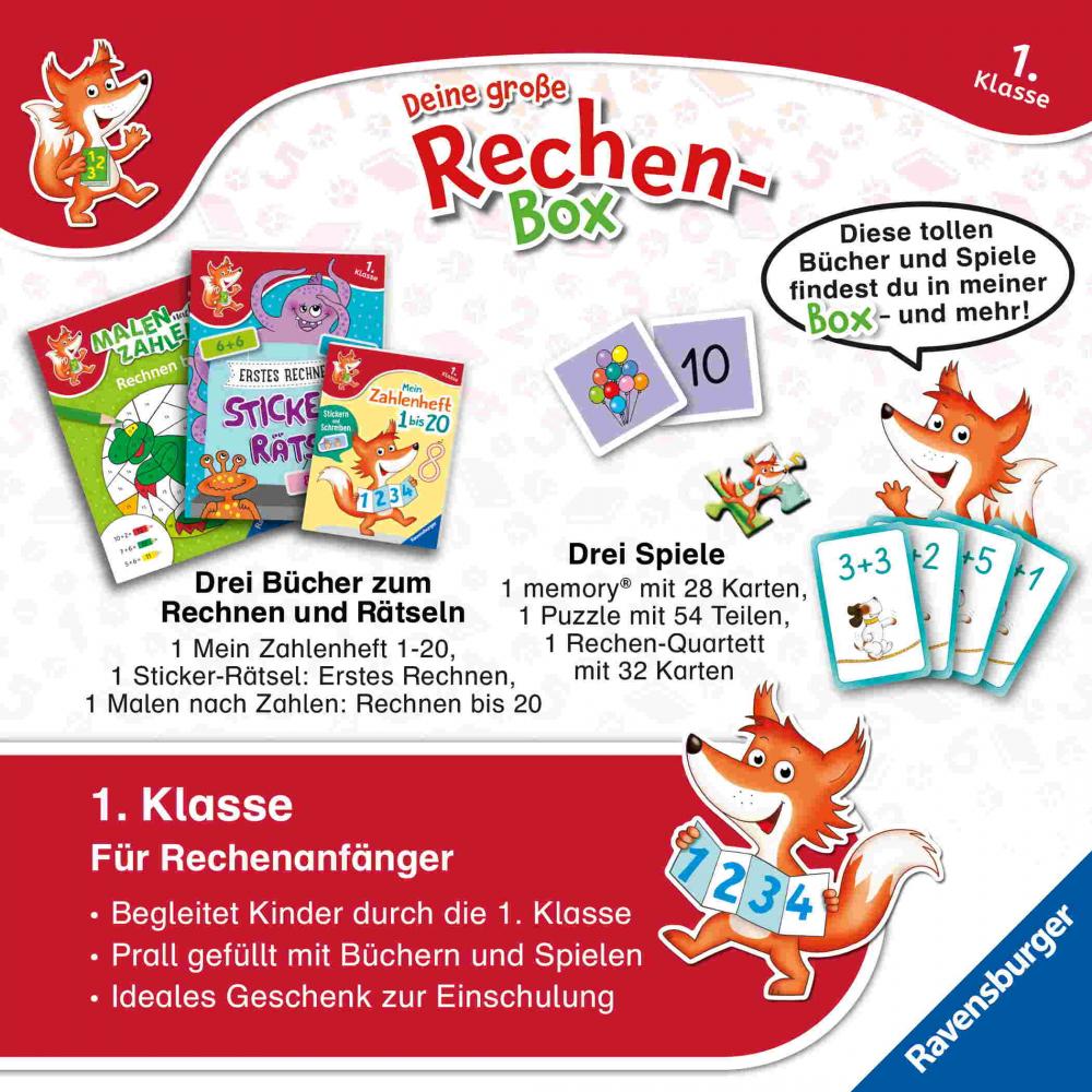 Ravensburger Buch Lernen Deine große Rechen Box 1.Klasse 12038002
