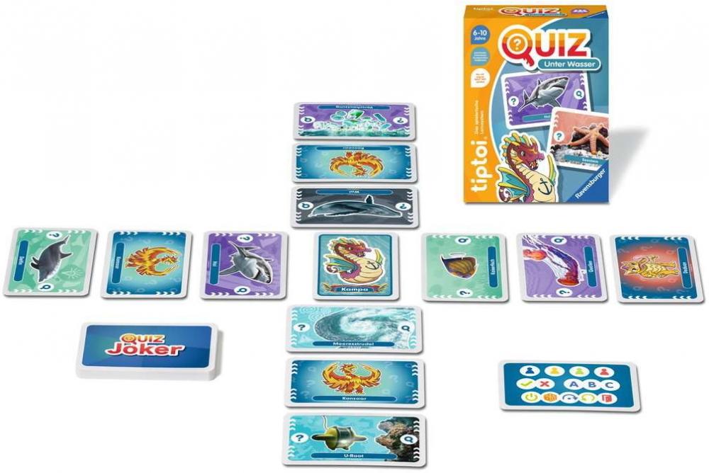 Ravensburger tiptoi Wissen & Quizzen Quiz Unter Wasser 00194