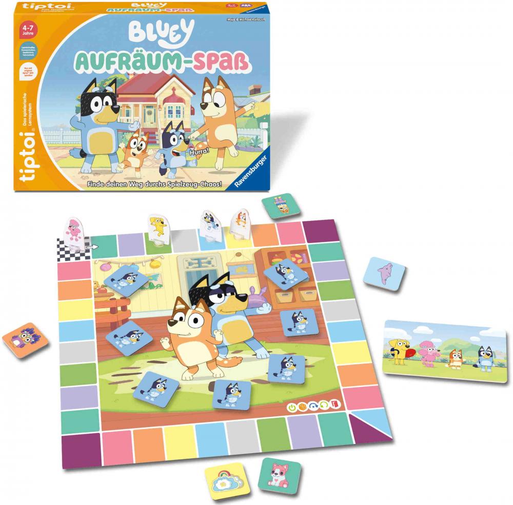Ravensburger tiptoi Lernspiel Bluey Aufräum-Spaß 00239