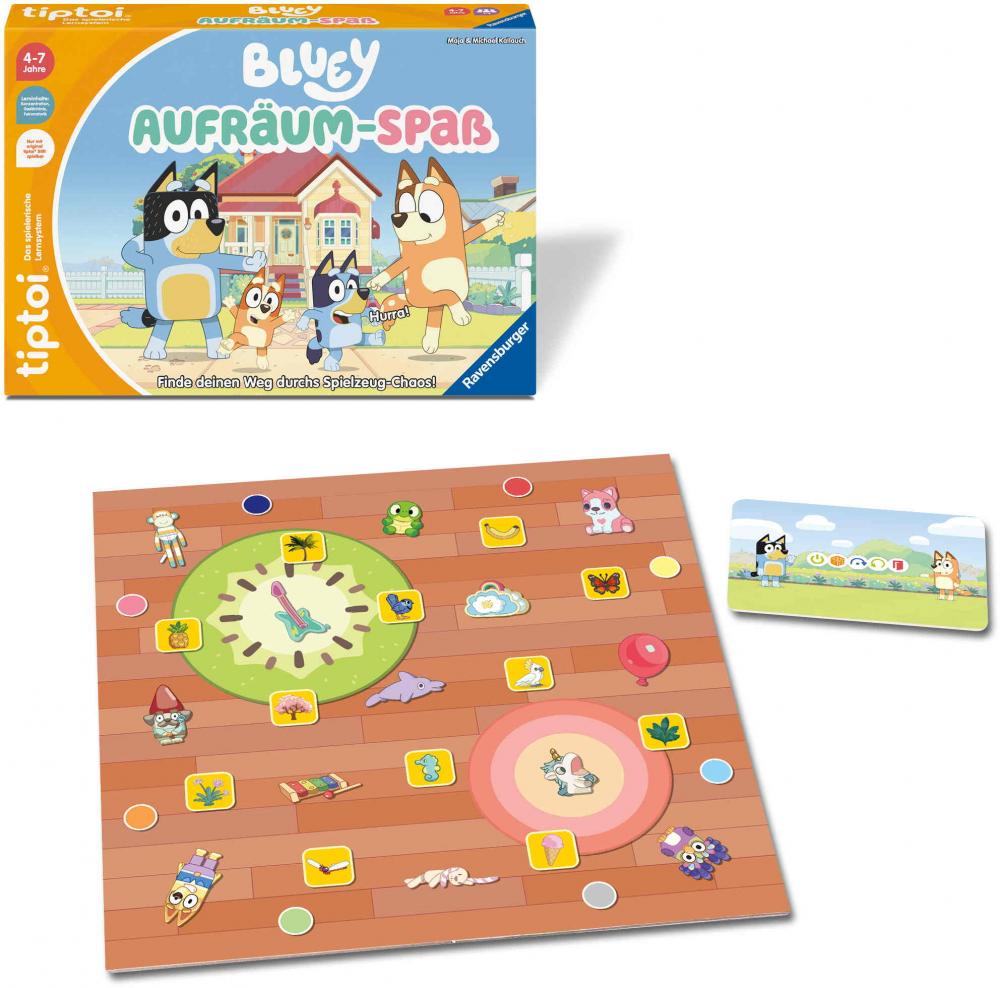 Ravensburger tiptoi Lernspiel Bluey Aufräum-Spaß 00239