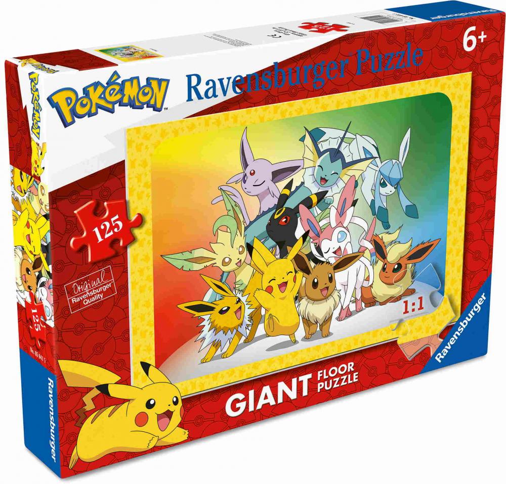 125 Teile Ravensburger Kinder Puzzle Bodenpuzzle Pokemon 05641