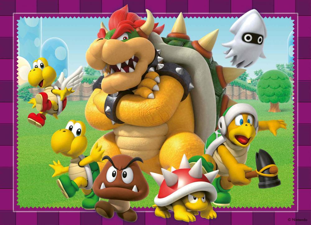 4 x 100 Teile Ravensburger Kinder Puzzle Zeit für Mario! 05689