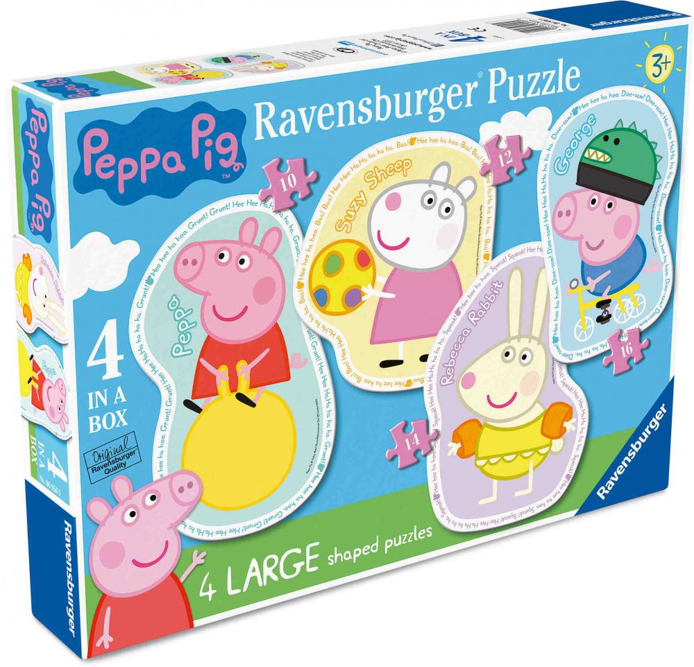 4 Puzzle 10, 12, 14, 16 Teile Ravensburger Kinder Puzzle Zeit für Spiel und Spaß 06956
