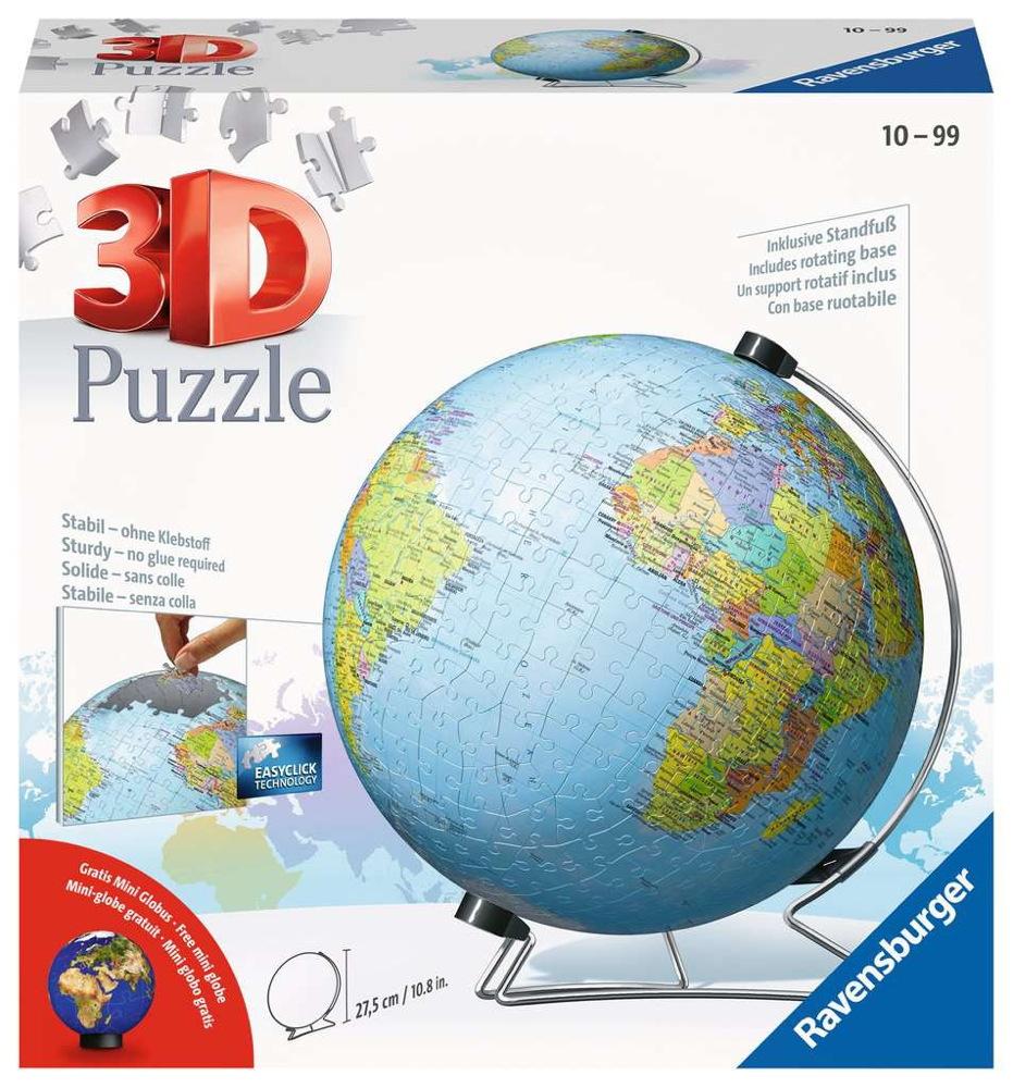 540 Teile Ravensburger 3D Puzzle Ball Globus deutsch 11159