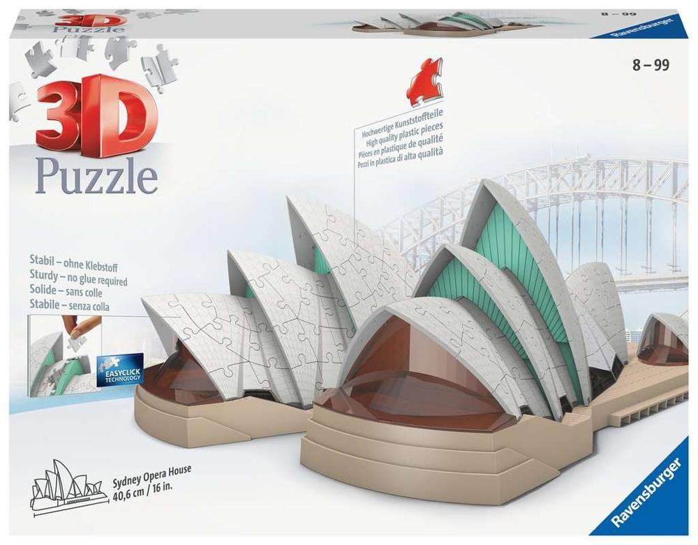 216 Teile Ravensburger 3D Puzzle Bauwerk Opernhaus Sydney 11243