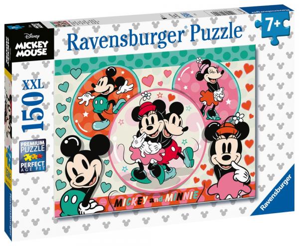 150 Teile Ravensburger Kinder Puzzle XXL Mickey Mouse Unser Traumpaar Mickey und Minnie 13325