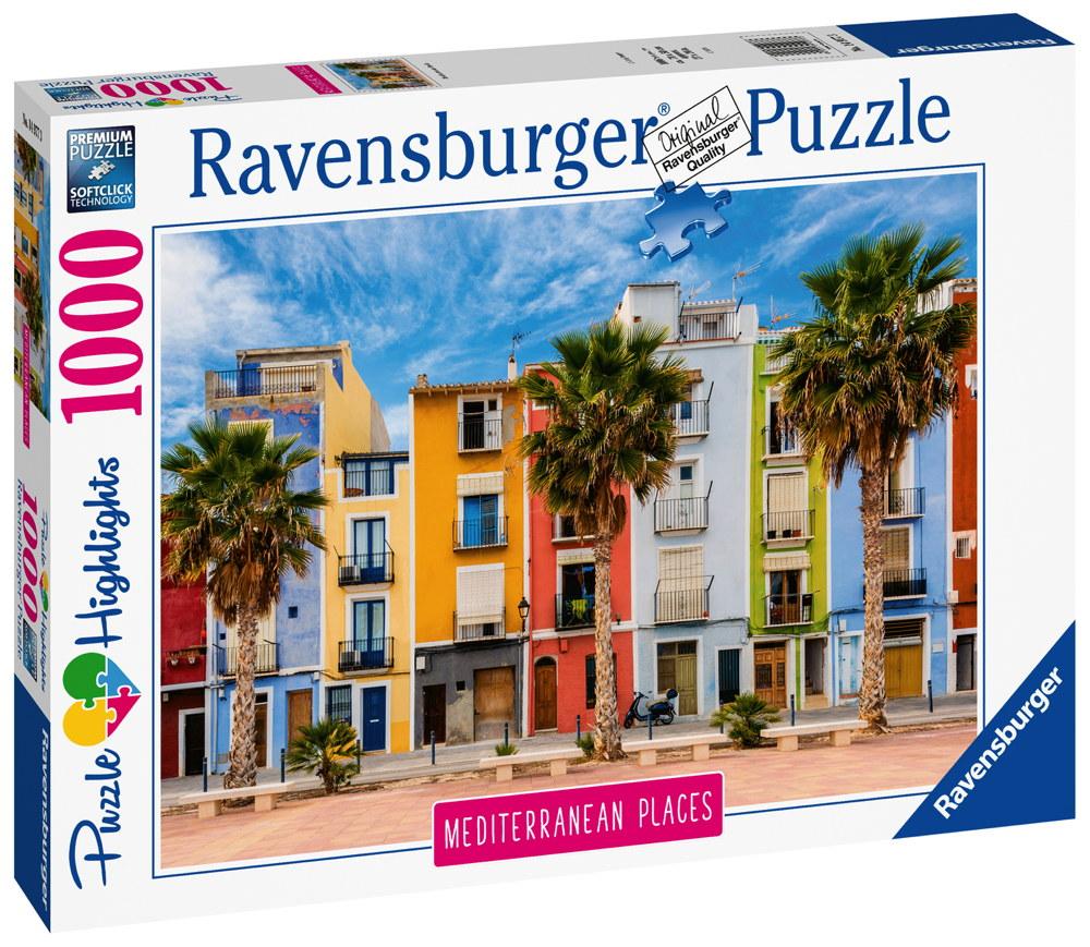 1000 Teile Ravensburger Puzzle Mediterranean Spain Spanien 14977