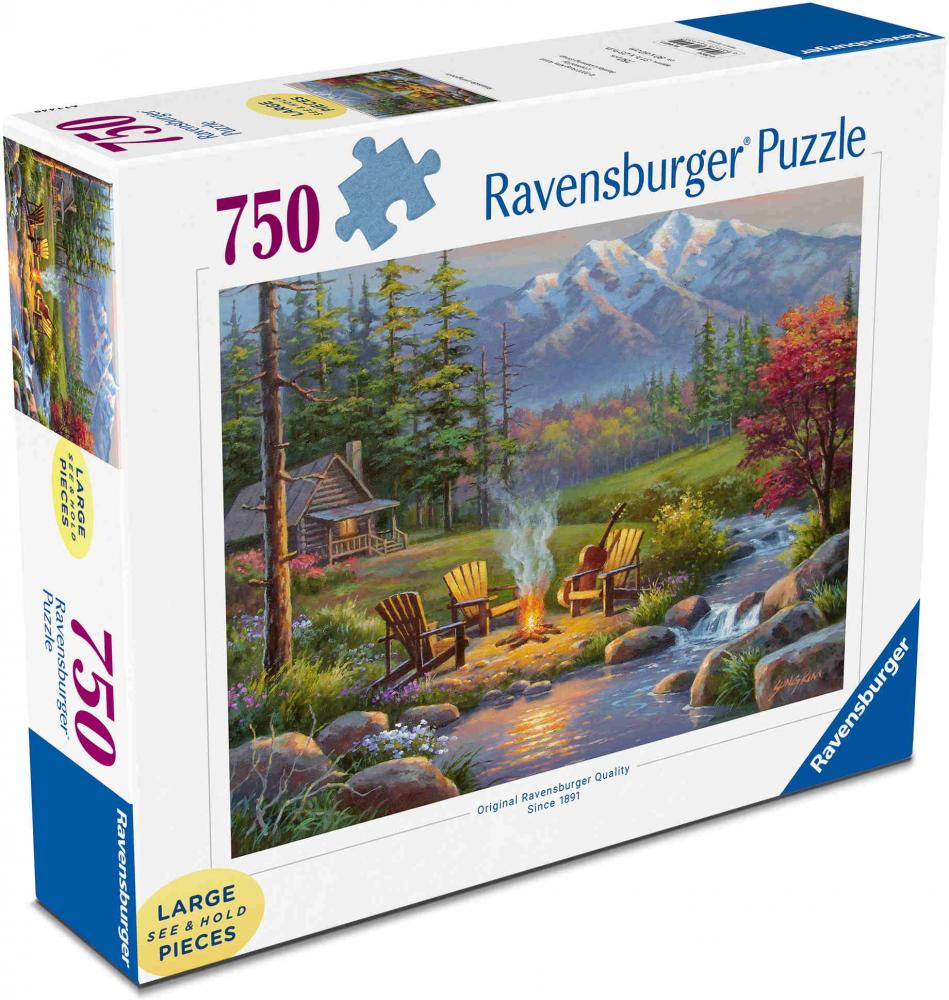 750 Teile Ravensburger Puzzle Large Pieces Große Teile Lagerfeuer-Romantik 16445