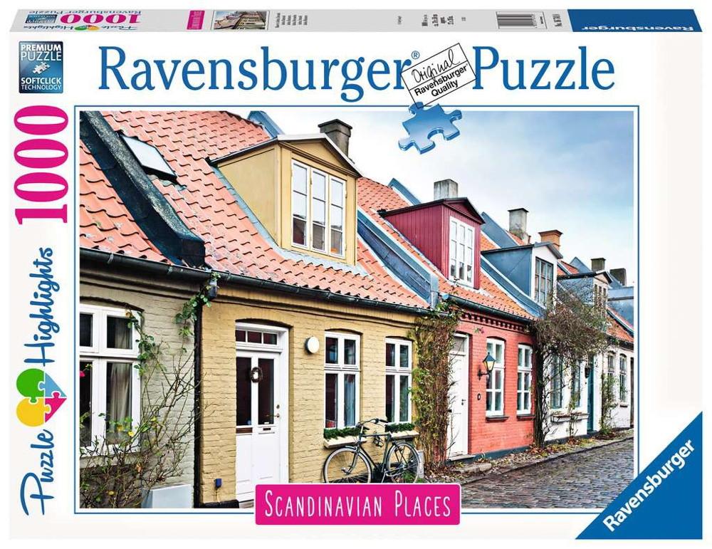 1000 Teile Ravensburger Puzzle Häuser in Aarhus, Dänemark 16741