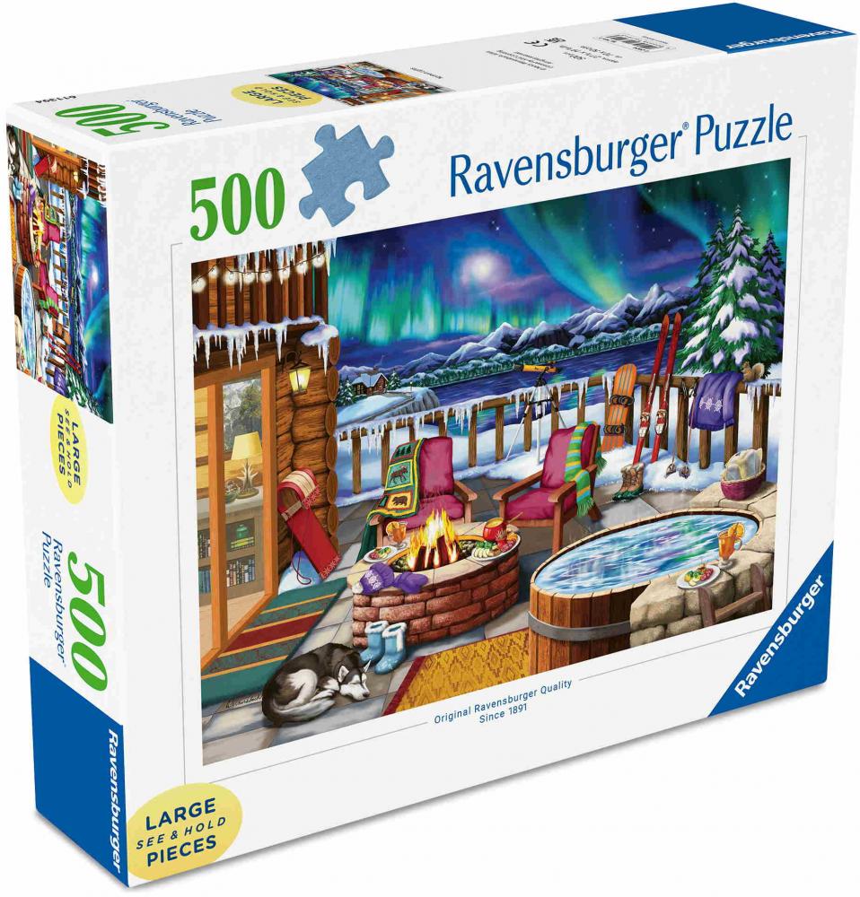 500 Teile Ravensburger Puzzle Large Pieces Große Teile Nordlichter 16791