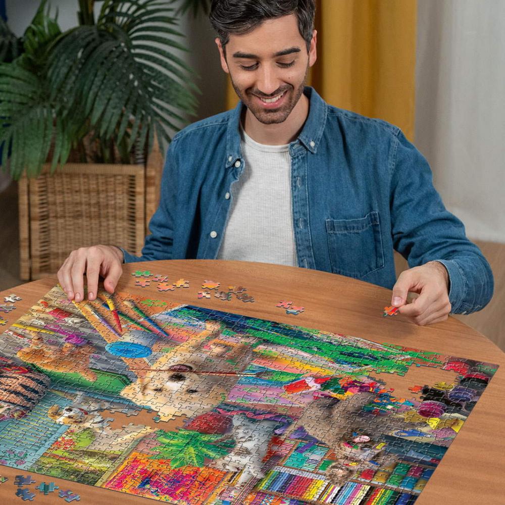 750 Teile Ravensburger Puzzle Large Pieces Große Teile Tierische Künstler 16801