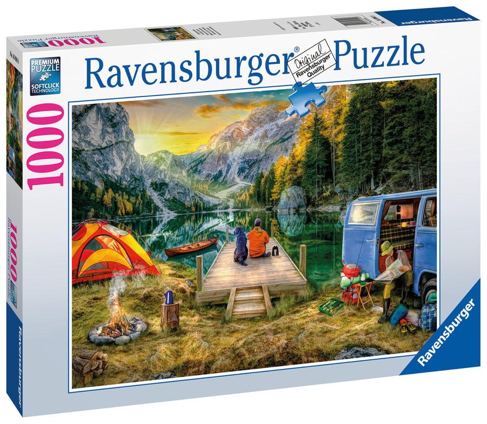 1000 Teile Ravensburger Puzzle Campingurlaub 16994
