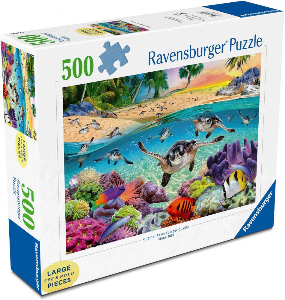500 Teile Ravensburger Puzzle Large Pieces Große Teile Meeresschildkröten 17456