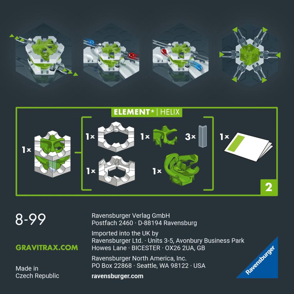 Ravensburger Kugelbahn GraviTrax PRO Element Helix 22434