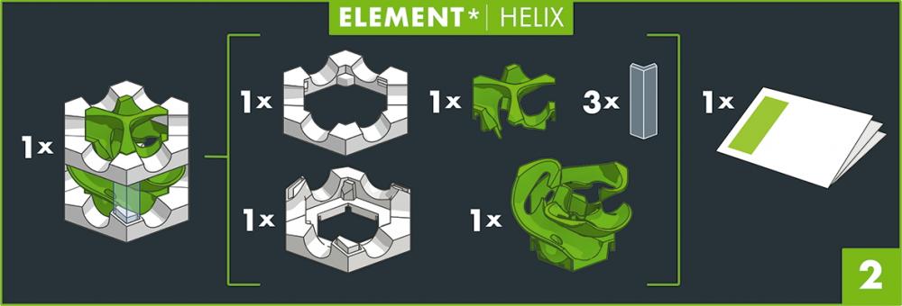 Ravensburger Kugelbahn GraviTrax PRO Element Helix 22434