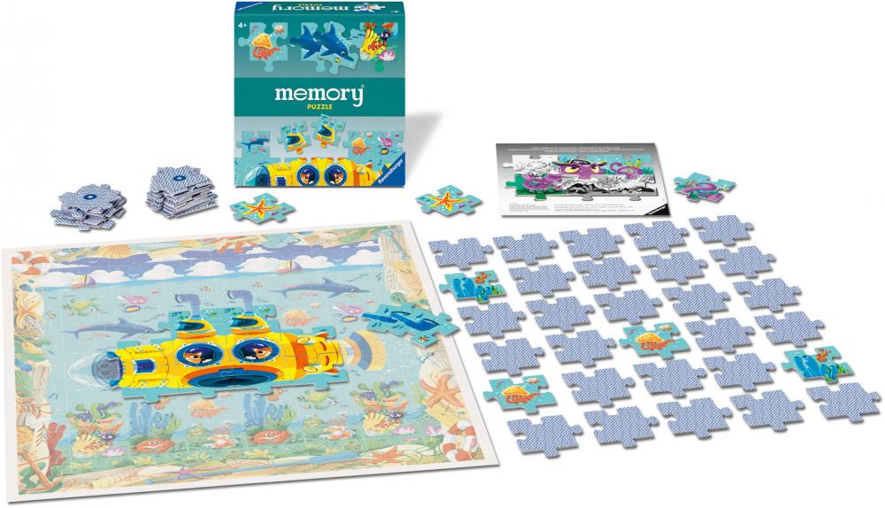 80 Karten Ravensburger Kartenlegespiel memory Puzzle Unterwasserwelt 22461