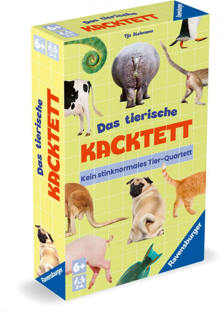 Ravensburger Mitbringspiel Kartenspiel Das tierische Kacktett 23050