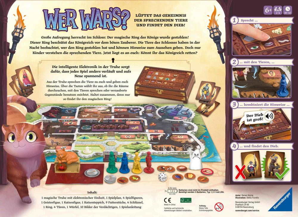 Ravensburger Kinderspiel Detektivspiel Wer war's? 23494